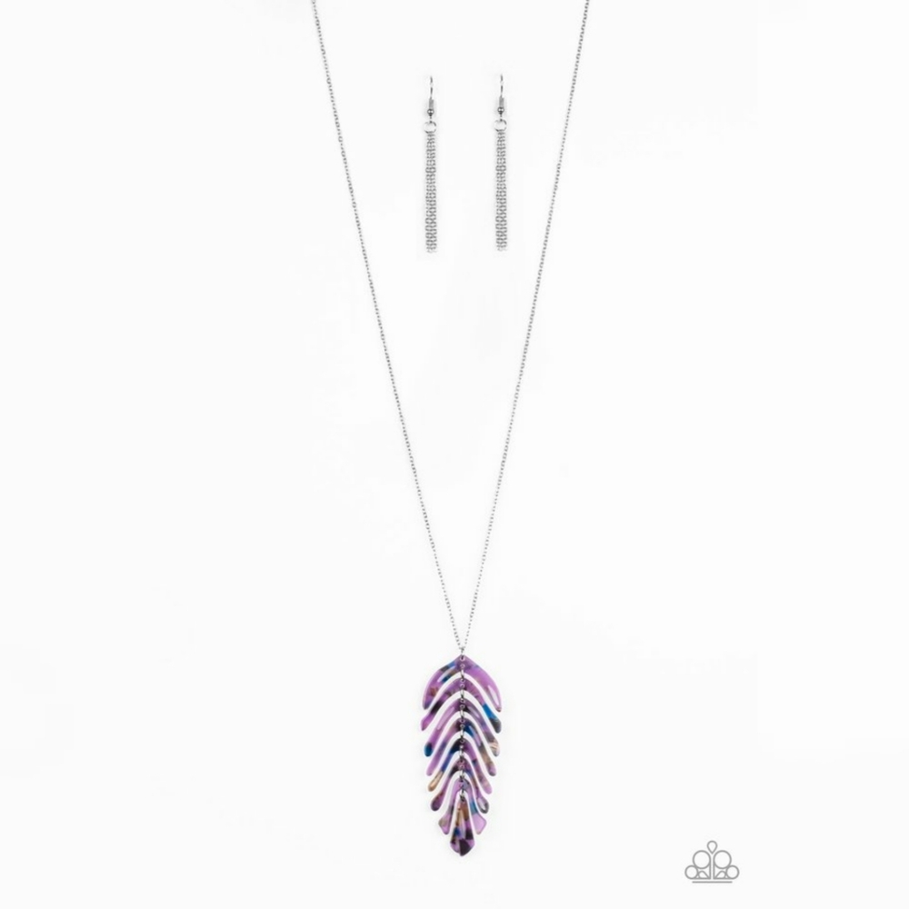 💝 5/$20 She Quill Be Loved Purple Necklace Set